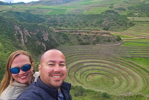 The stunning circular terraces of Moray